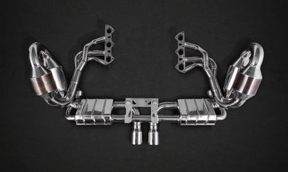 Porsche 991.1 GT3/3RS - SET: Valved Exhaust, Headers, Sport Cats, and Carbon Engine Cover (CES3)