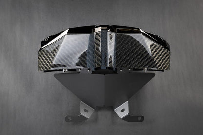KTM X-Box GT-XR: Valved Exhaust w/ Heat Shield + Carbon/Stainless Exhaust Finisher
