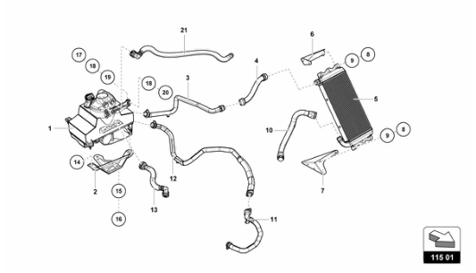 2 - Bracket Engine Oil Tank