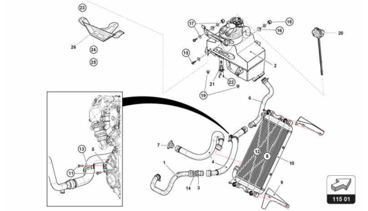 2 - Bracket Engine Oil Tank