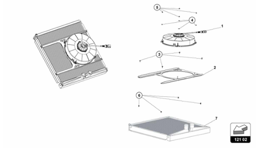 0 - Radiator Fan Kit Stevo2 (Include Ref.1-2-3-4-5-6)