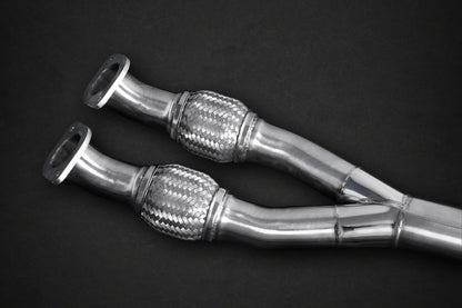 Nissan GTR MK3/4/Nismo - Valved Exhaust with Mid-Pipes (Post Cat Spare) Carbon Tips (CES3) image 2