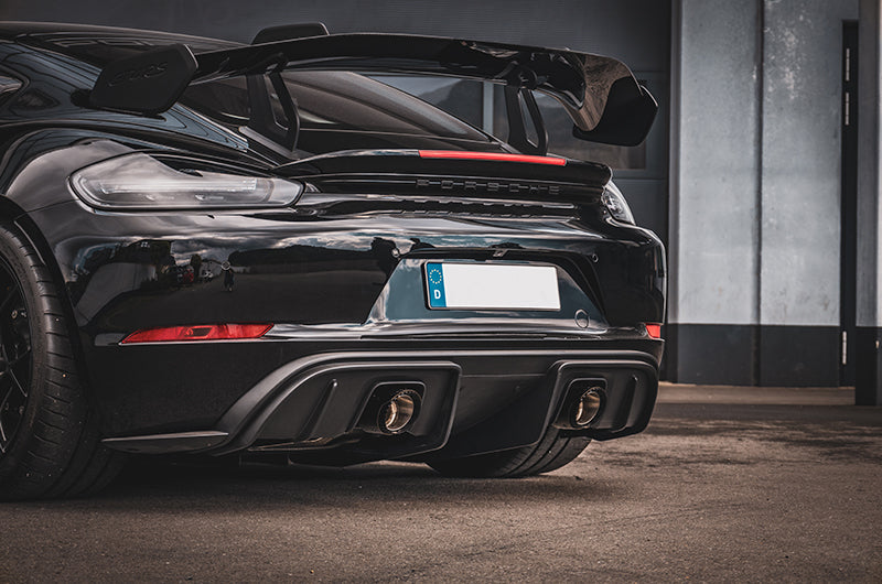 Porsche 718 GT4RS - Valved Muffler (Slanted Wicrom Tips) for PSE image 5