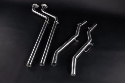 Nissan Z (RZ34) - Valved Exhaust with Center Silencer Delete and Carbon/Wicrom Tips (CES3) image 4