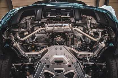 Porsche 718 GT4RS - Valved Muffler for OE Tips image 4