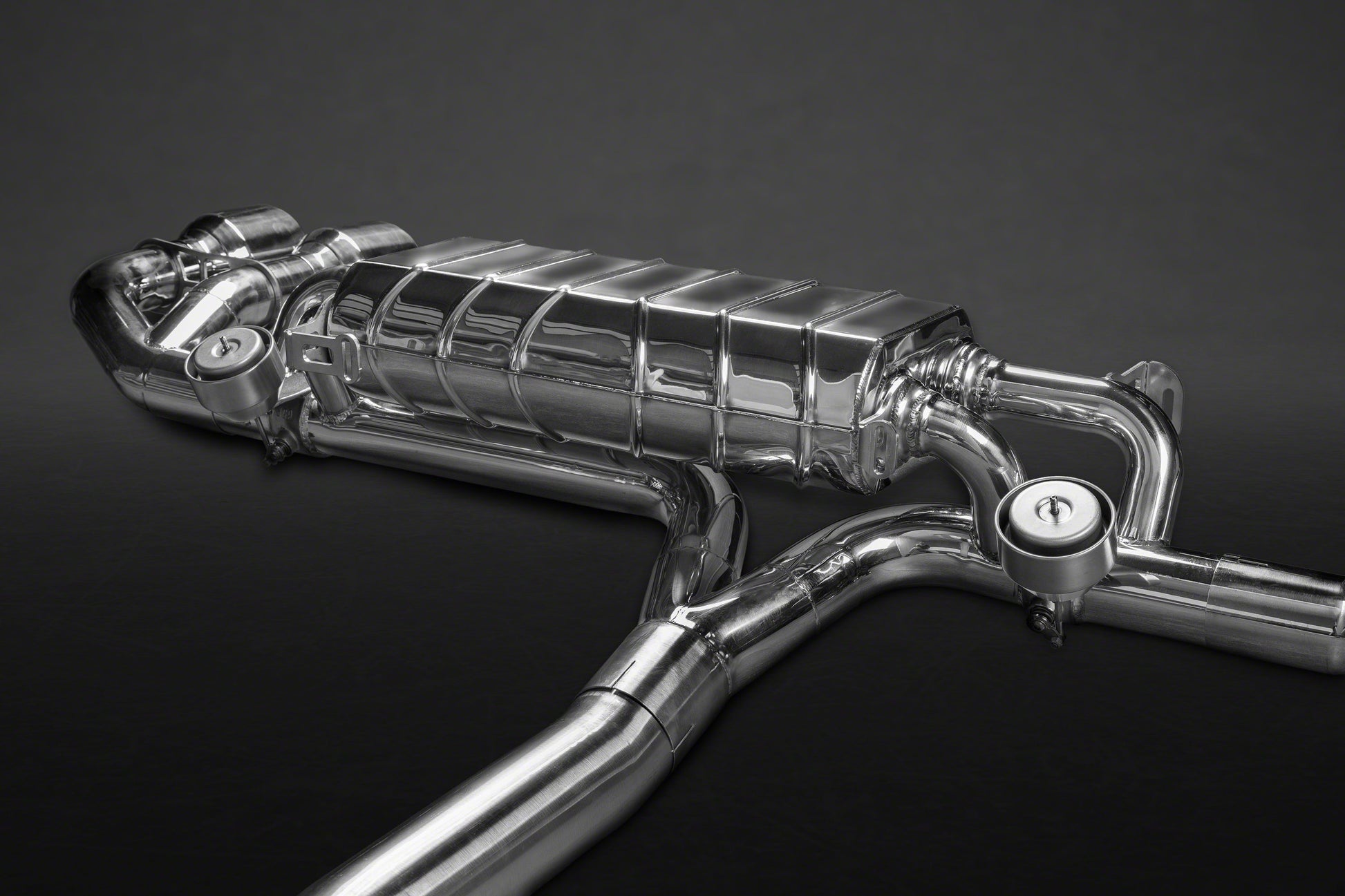 Nissan GTR MK3/4/Nismo - Valved Exhaust with Mid-Pipes (Post Cat Spare) Carbon Tips (CES3) image 3