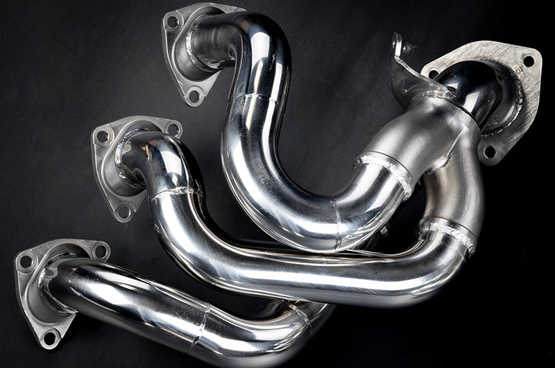 Porsche 718 GT4RS - SET: Valved Muffler, 100 Cell OPF Replacement, Performance Headers (Wicrom Tips) image 9