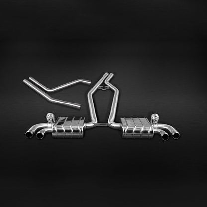 Porsche 958 Cayenne V8 GTS (12-14) - Valved Exhaust with Mid-Silencer Delete (CES3) image 0