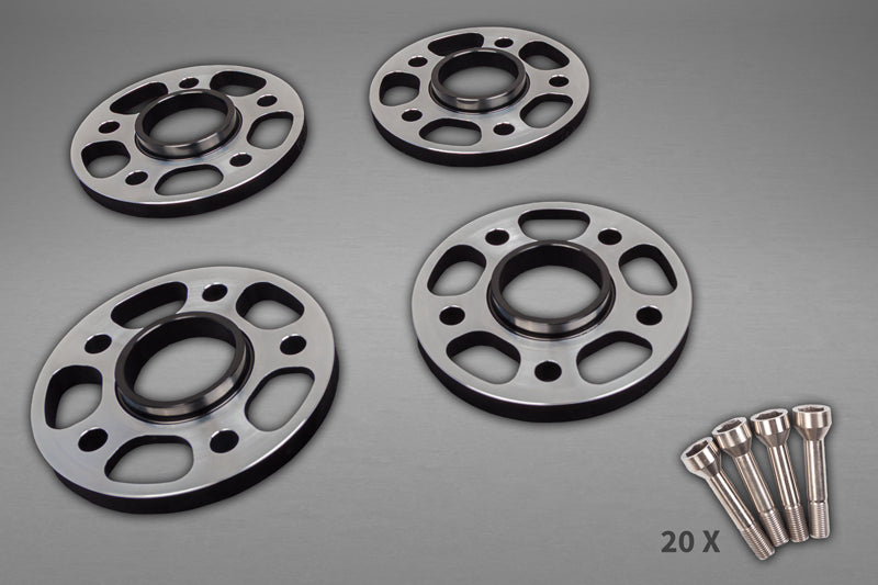 Ferrari 488/F8/SF90 - Wheel Spacers 11mm Front / 17mm Rear (Circle Shape) with Titanium Wheel Bolts image 0