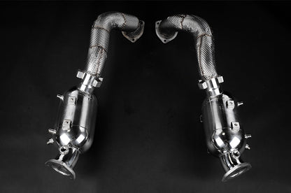 Porsche 718 GT4RS - 100 Cell OPF Replacement Pipes image 0